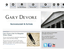Tablet Screenshot of garydevore.com